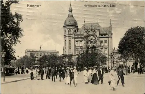 Hannover - Hoftheater u. Hann. Bank -657090