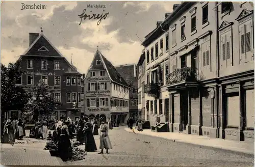 Bensheim - Marktplatz - Esperanto -657122