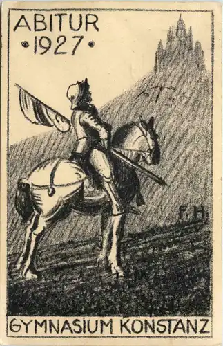 Gymnasium Konstanz - Abitur 1927 - Studentika -657202