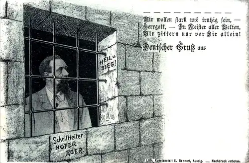 Deutscher Gruss - Schriftleiter Hofer Eger -657502