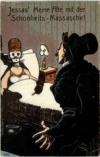 Meine Alte mit der Schönheits Massasche - Humor -657518