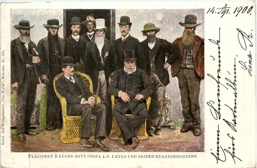 Präsident Krüger mit Consul Leyds - South Africa -657556
