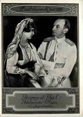 Prinzregent Paul - Prinzessin Olga von Jugoslawien -657366