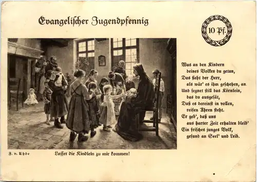 Evangelischer Jugendpfennig -Lasset die Kindlein zu mir kommen -657666