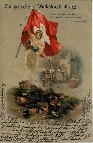 Zürich - Zürchische Winkelriedstiftung - Litho -658174