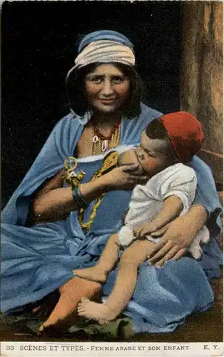Femme Arabe et son Enfant -657762