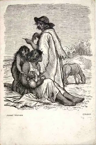 Künstler AK Josef Manes - Zigeuner -658062