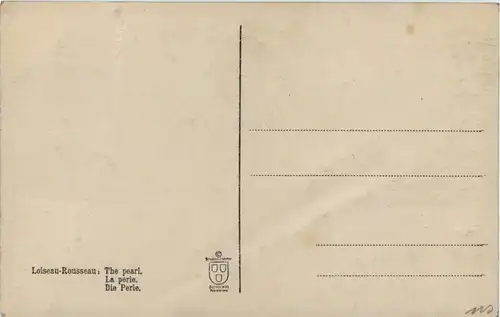 Künstler AK - Loiseau Rousseau - Die Perle -658160