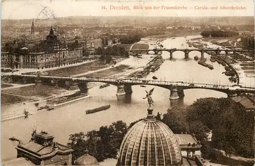 Dresden, Blick von der Frauenkirche -536992