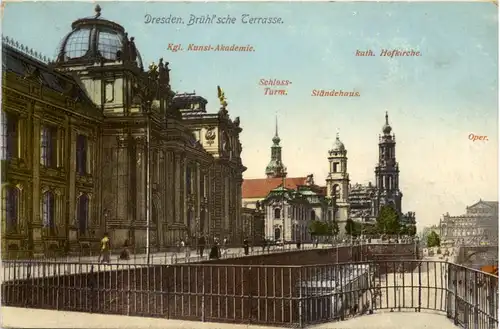 Dresden, Brühlsche Terrasse -537130