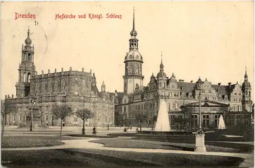 Dresden, Kgl. Schloss, und Hofkirche -537508