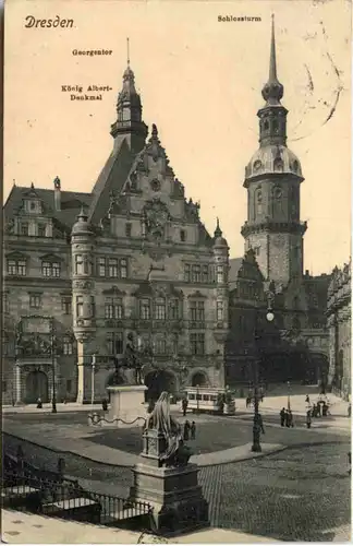 Dresden, Georgentor, Schlossturm -537528