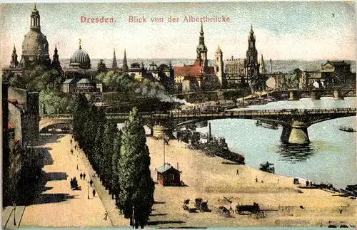 Dresden, Blick von der Albertbrücke -538108