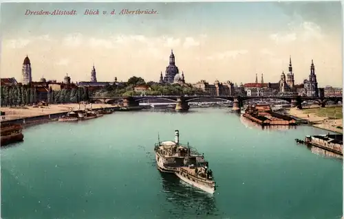 Dresden-Altstadt, Blick v.d. Albertbrücke -538148