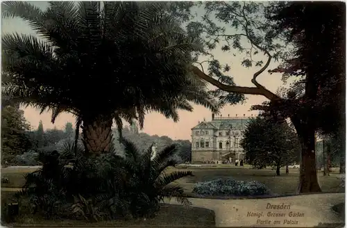 Dresden, Kgl. Grosser Garten, mit Palais -538016