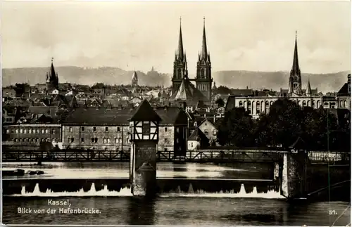 Kassel, Blick von der Hafenbrücke -538356