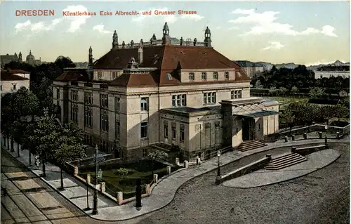 Dresden, Künstlerhaus Ecke Albrecht- und Gruner Strasse -539116