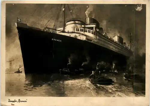 Dampfer Bremen - Turbinen Schnelldampfer des Norddeutschen Lloyd -656540