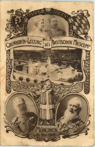 München - Grundsteinlegung des Deutschen Museums -656620