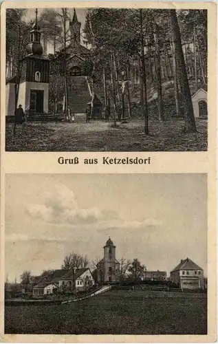 Gruss aus Ketzelsdorf - Böhmen -656838