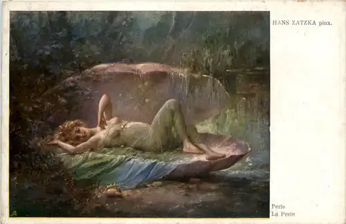 Künstler AK - Hans Zatzka - Perle -658158