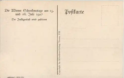 Wien - Schreckenstage 1927 -657324