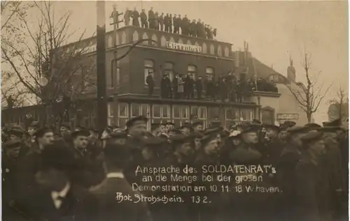 Wilhelmshaven - Ansprache des Soldatenrats 1918 -657708