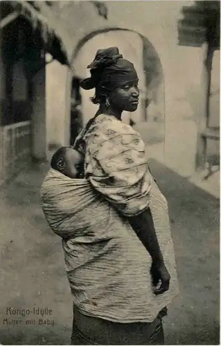 Kongo-Idylle - Mutter mit Baby -657986