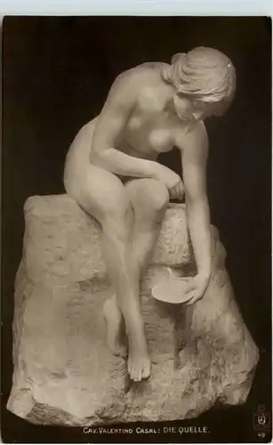 Skulptur - Cav. Valentino Casal - Die Quelle -658126