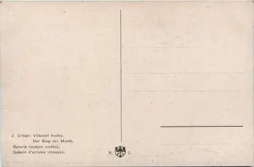 Künstler AK J. Urban - Der Sieg der Musik -658166