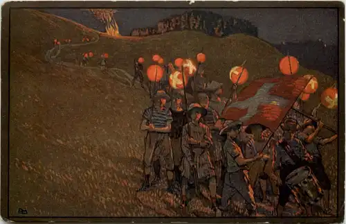 Schweiz - Bundesfeier Postkarte 1912 -658294