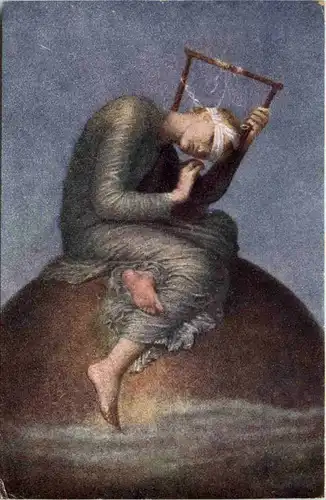 Künstler G. F. Watts - Die Hoffnung -658288