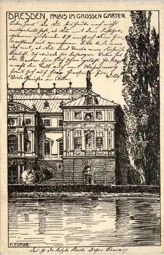 Dresden - Palais im Grossen Garten -658312