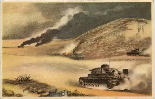 Panzer in Afrika beim Vormarsch - 3. Reich -658706