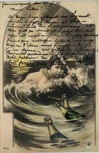 Kind mit Champagner -659264