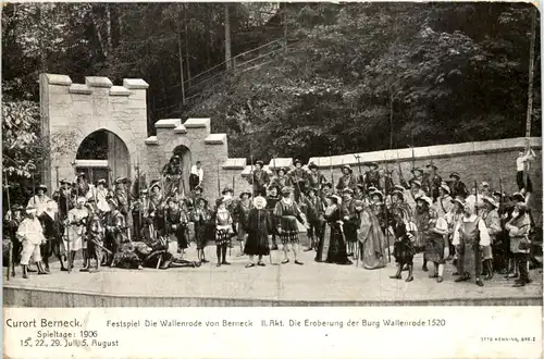 Berneck - Festspiel Die Wallenrode von Berneck 1906 -659378