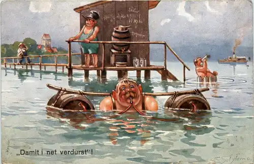 Humor - Bier - Damit i net verdurst -659282