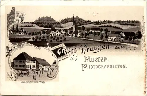 Gruss aus Pfrungen - Litho - Post Wilhelmsdorf -659540