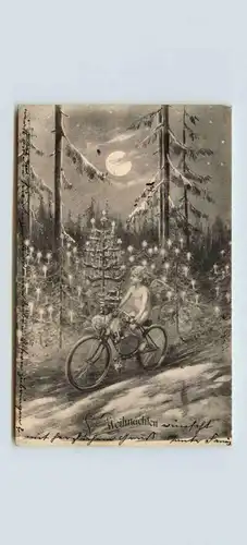 Weihnachten - Engel auf Fahrrad -659648