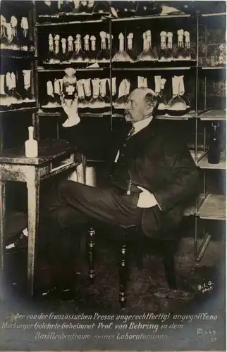 Marburg - Von frz. Presse ungerechtfertigt angegriffener Geheimrat von Behring -659602