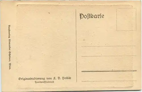 Wien Beethovenhof - Radierung von Pollak -659884