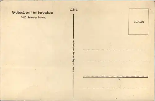 Bonn - Grossrestaurant im Bundeshaus -659940