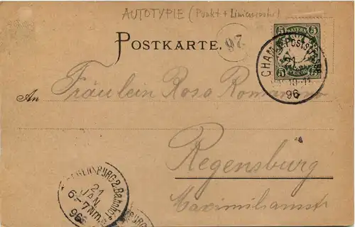 Gruss aus Cham 1896 -659838