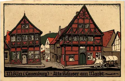 Mölln - Lauenburg - Alte Häuser am Markt -660330