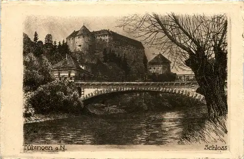 Tübingen - Schloss - Radierung -660202