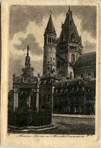 Mainz - Dom - Radierung -660156