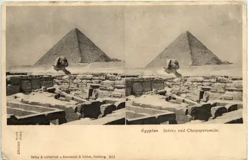 Egypt - Sphinx und Cheopspyramide - Stereo -660224