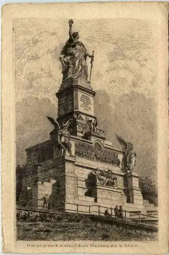 Niederwald Nationaldenkmal - Radierung -660122