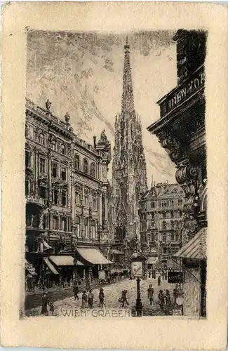 Wien Graben - Radierung -660210