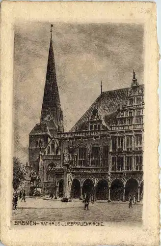 Bremen - Rathaus - Radierung -660200